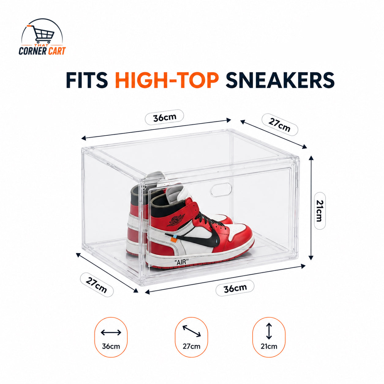 Clear Stackable Shoe Storage Box