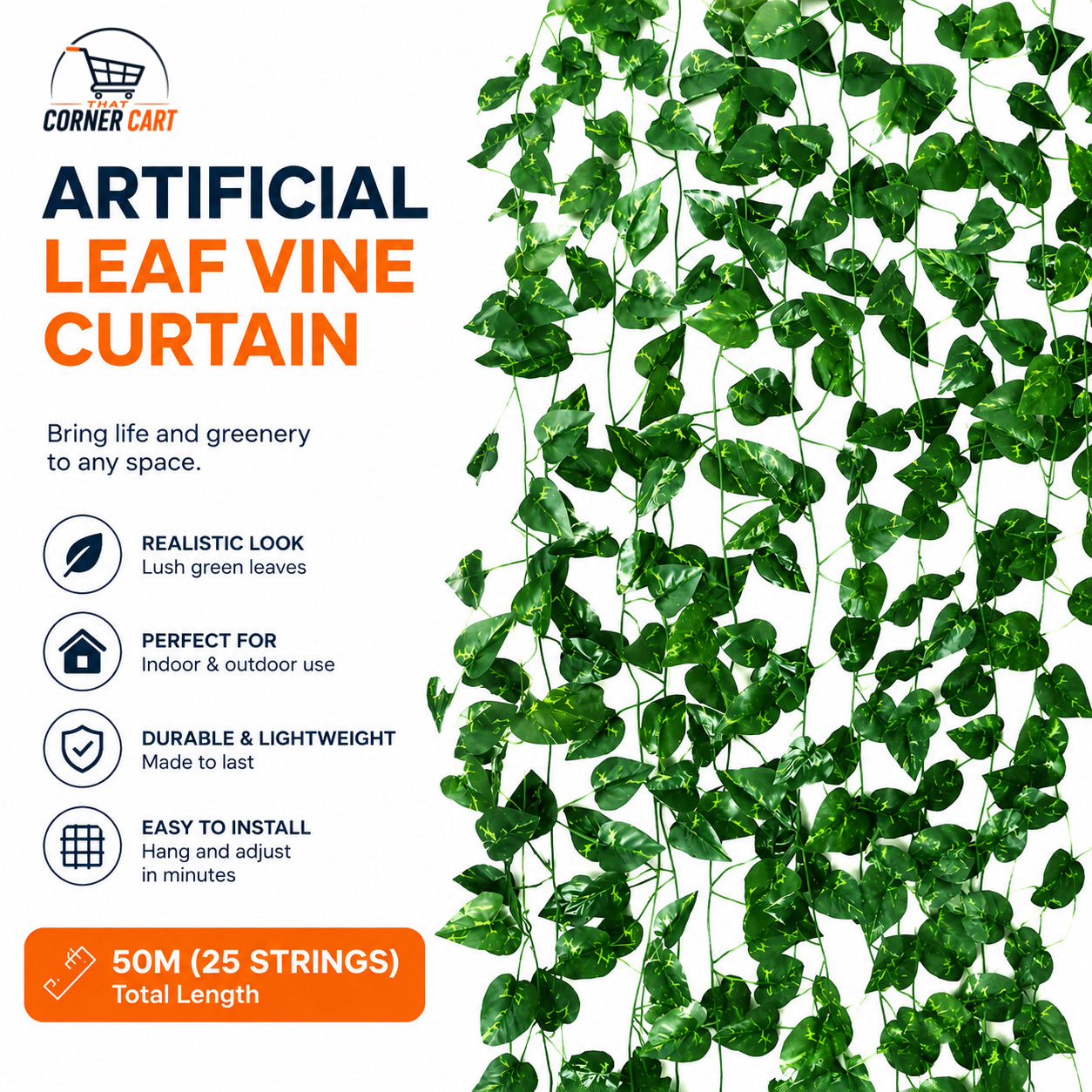 Artificial Ivy Vine Wall Decor