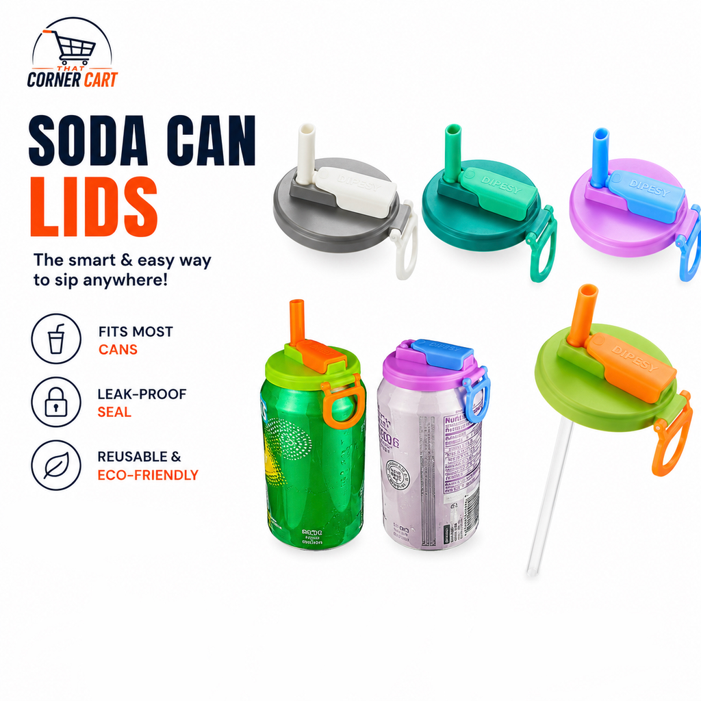 Leak-Proof Soda Can Lid (Set of 4)