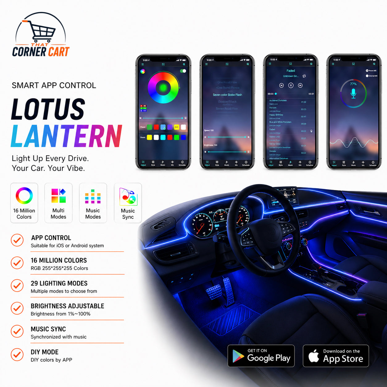 4-in-1 USB Ambient Light Kit